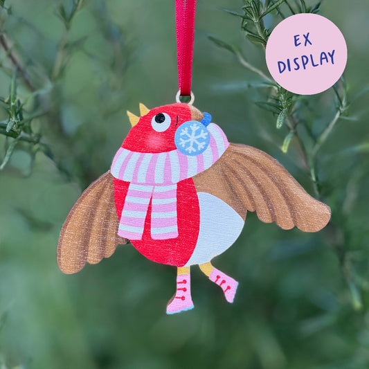EX DISPLAY: Robin Xmas Decoration
