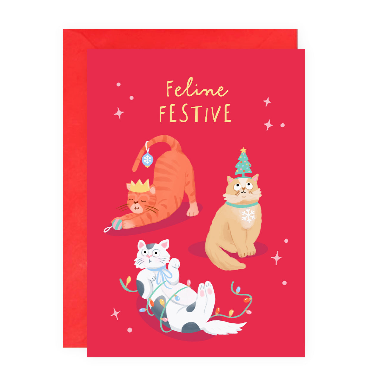 Cats Christmas Card