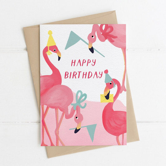 Flamingo Birthday Card