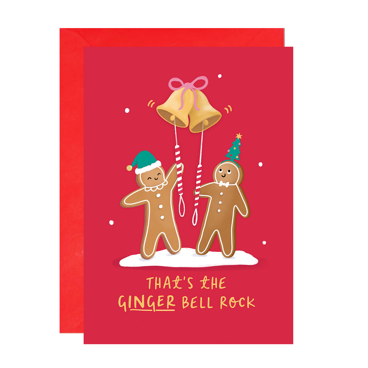 Ginger Bells Christmas Card