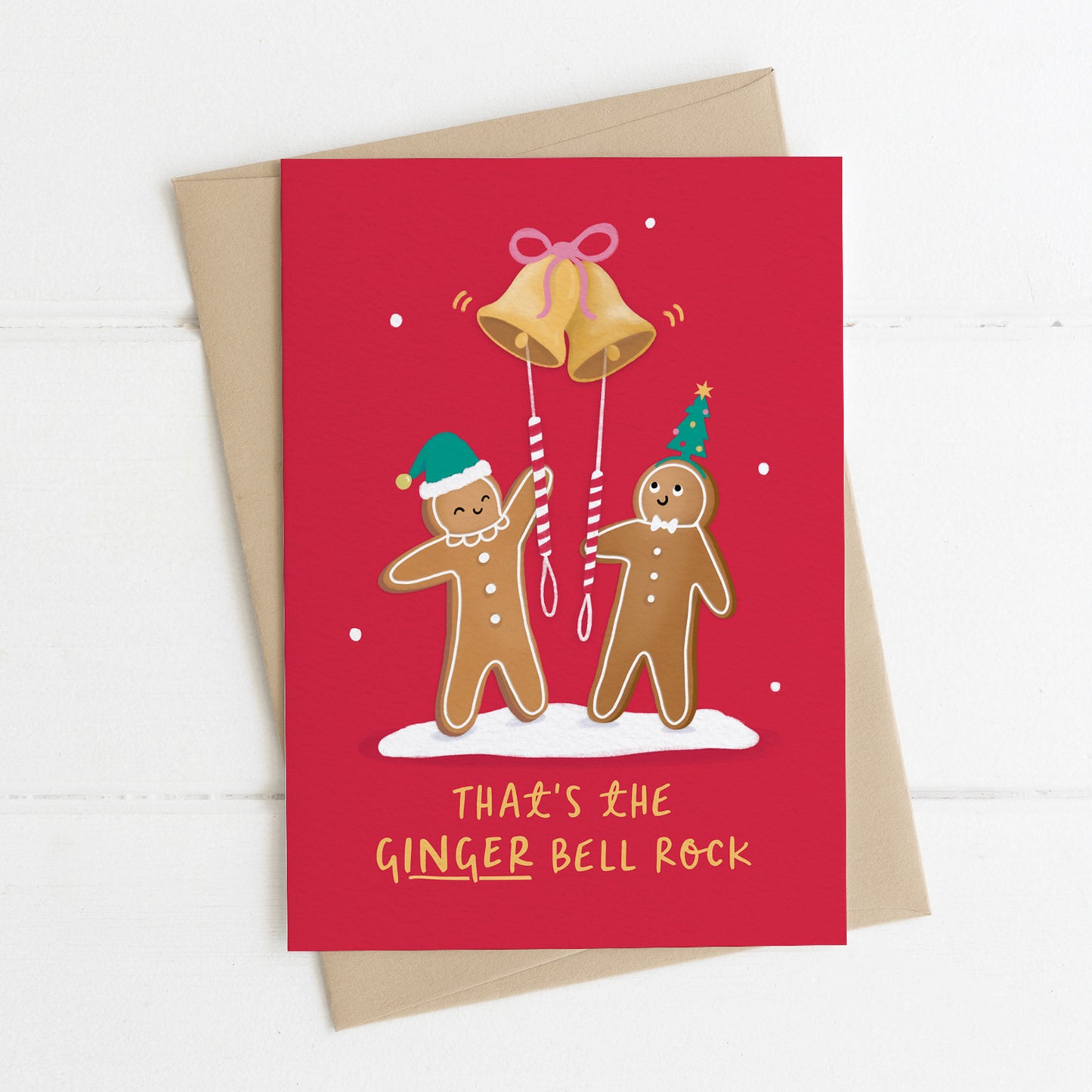 Ginger Bells Christmas Card