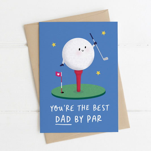 Golf Tee Dad Card