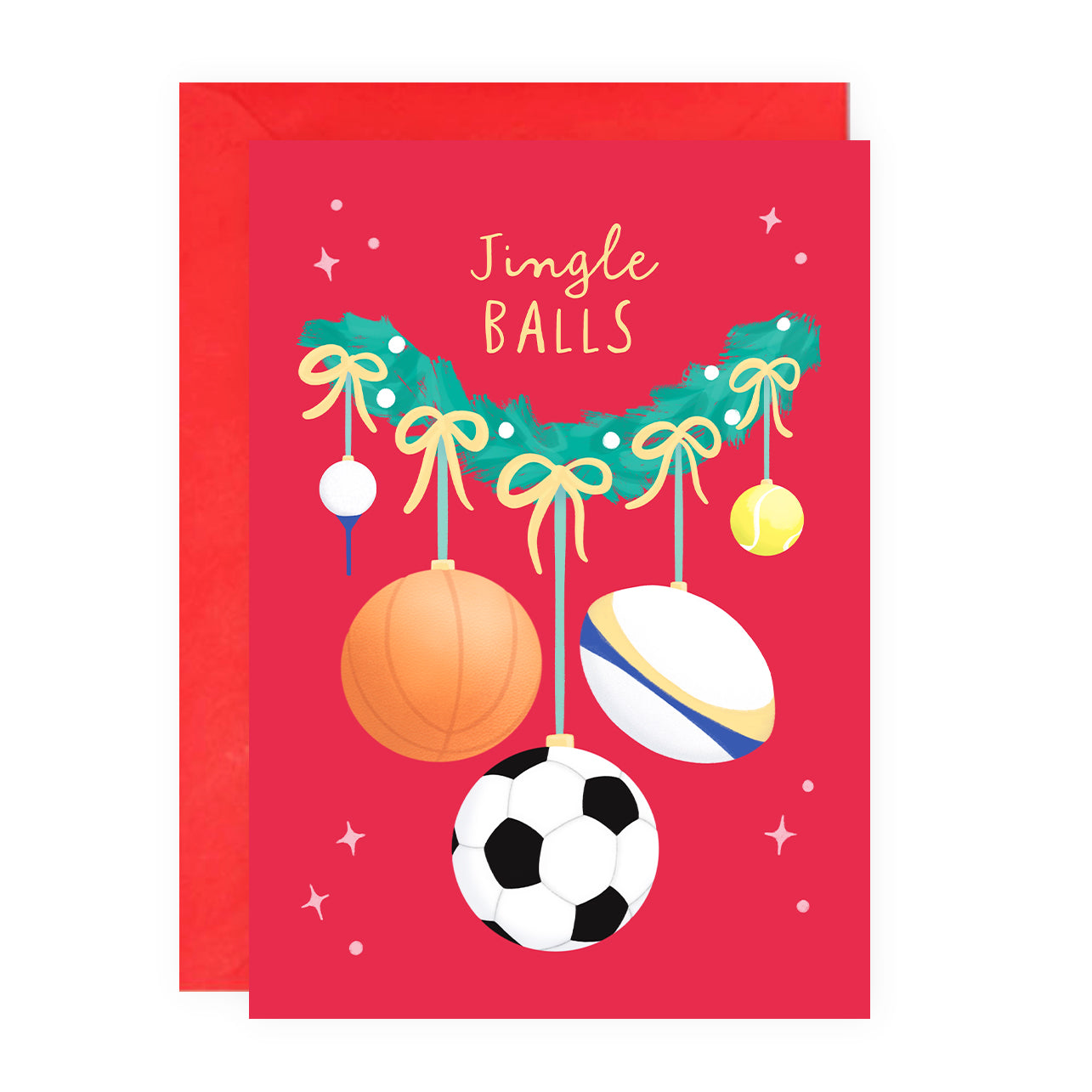 Jingle Balls Christmas Card