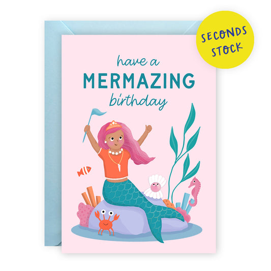 SECONDS: Mermaid Birthday Card