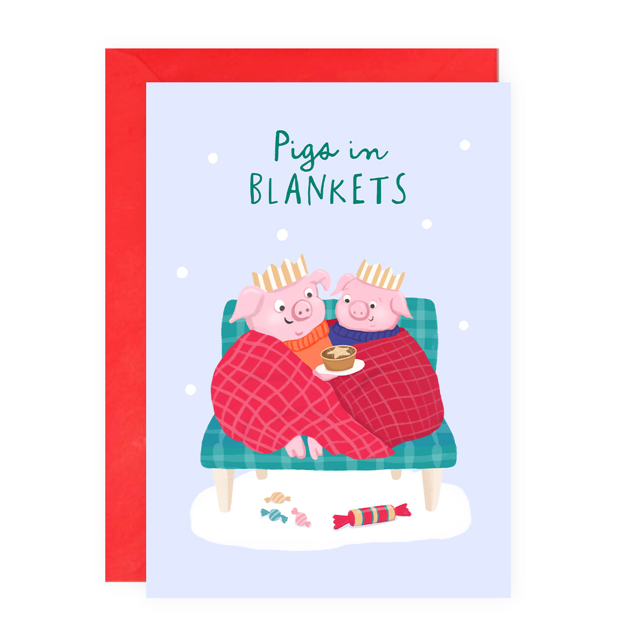 Pigs in Blankets Christmas Card