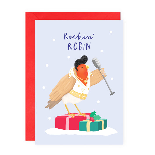Rocking Robin Christmas Card