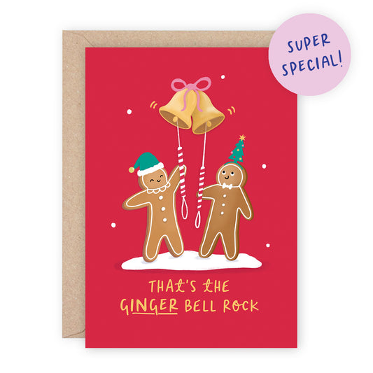 SUPER SPECIAL: Ginger Bell Xmas Card