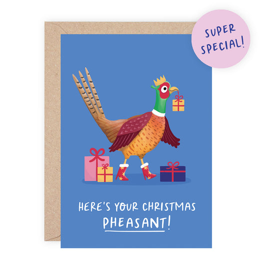 SUPER SPECIAL: Pheasant Xmas Card