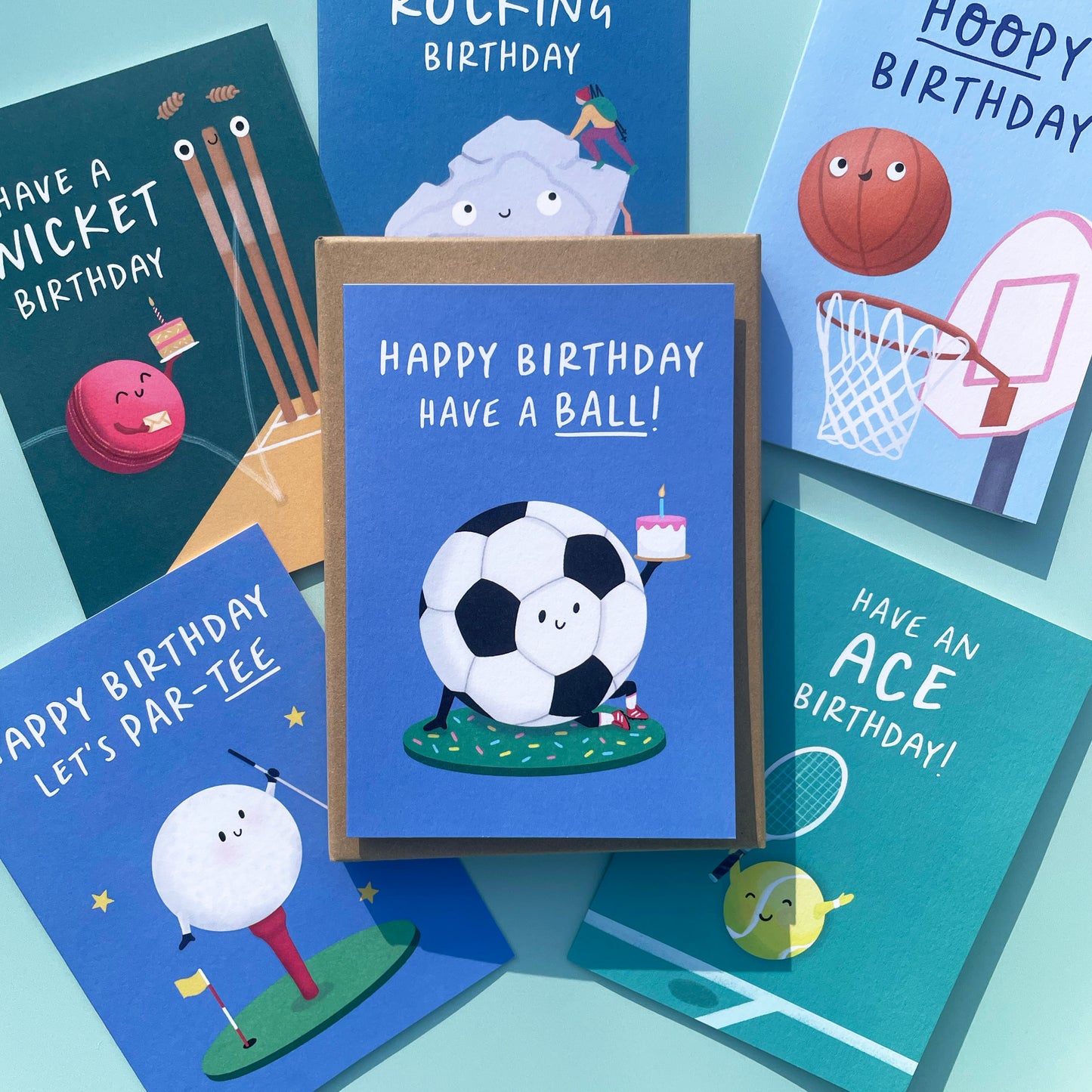 Sports 6 Card Birthday Pack