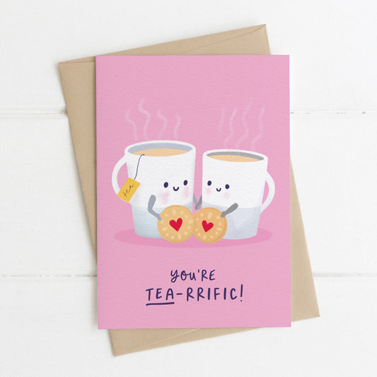 Cute Tea Birthday Card