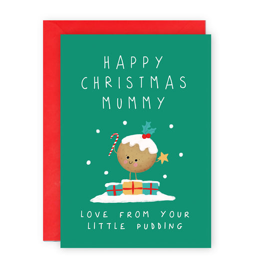 Mummy Pud Christmas Card