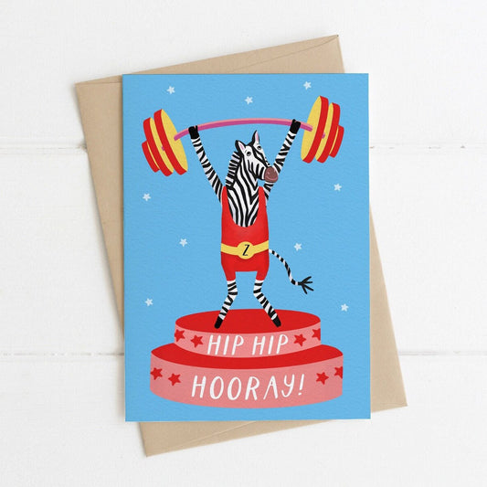 Zebra Birthday Card